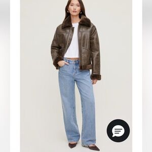 Mika Mid Rise Relaxed Straight Leg Jeans in Miles Away wash